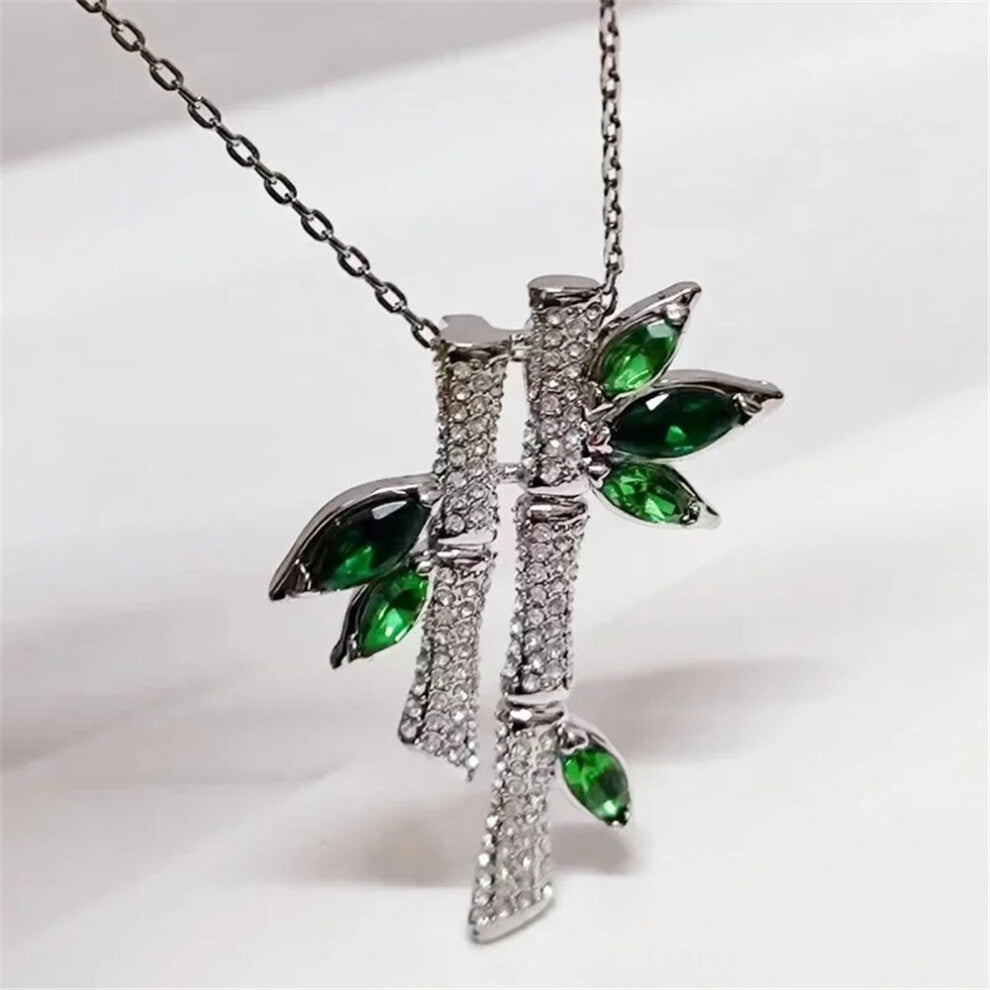 (Necklace1) Original Bamboo 2025 NEW Luxury Fashion Fine Jewelry Set for Women Bamboo Necklace Earrings Bracelet Ring Party Accessories