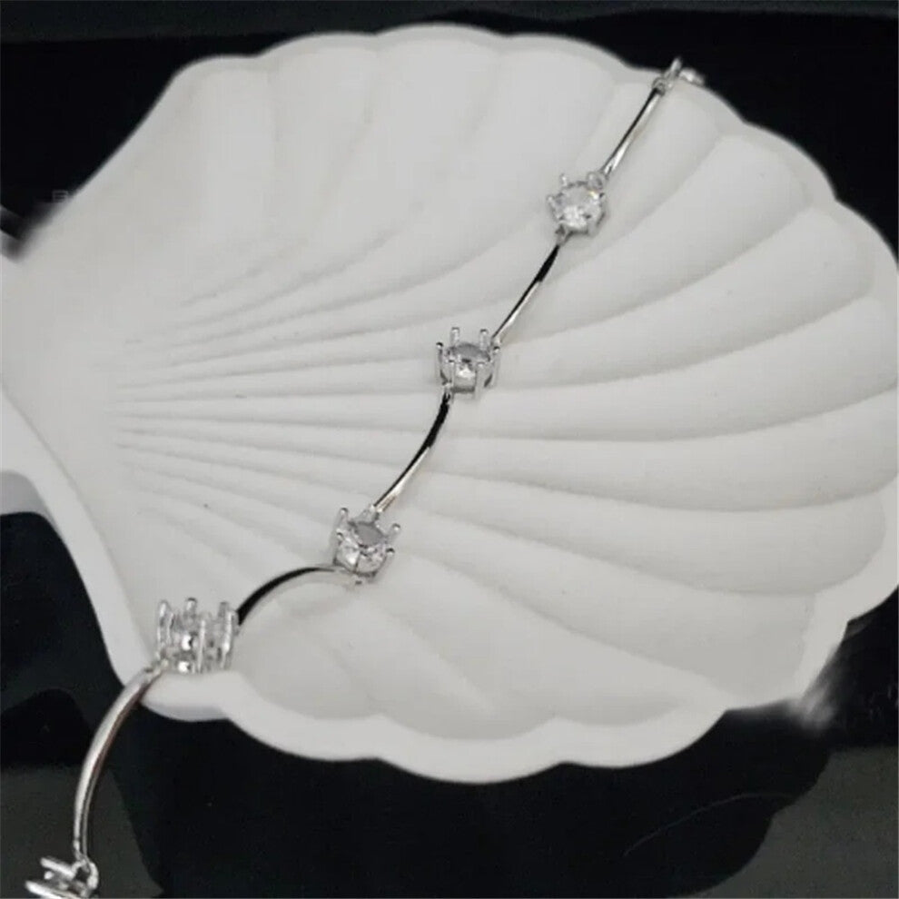 (Agate) 2025 New Charms Fine Jewelry Sets for Women Stainless Steel Geometric Luxury Golden Crystal Charms Women Party Accessories