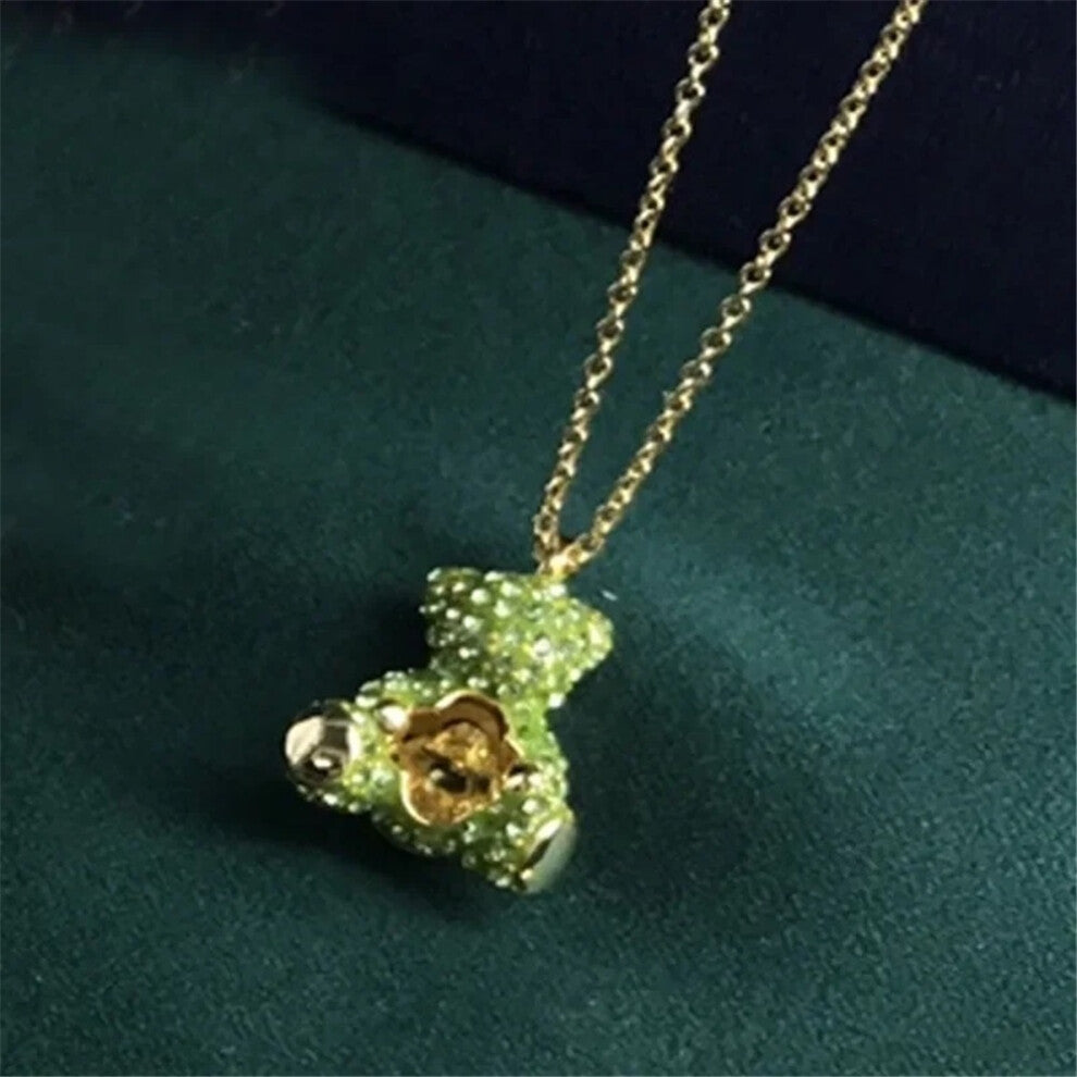 (MULTI) Original 2025 Trendy Fine Jewelry Set for Women Charms Little Bear Necklace Earring Bracelet Party Accessories Romantic Gifts