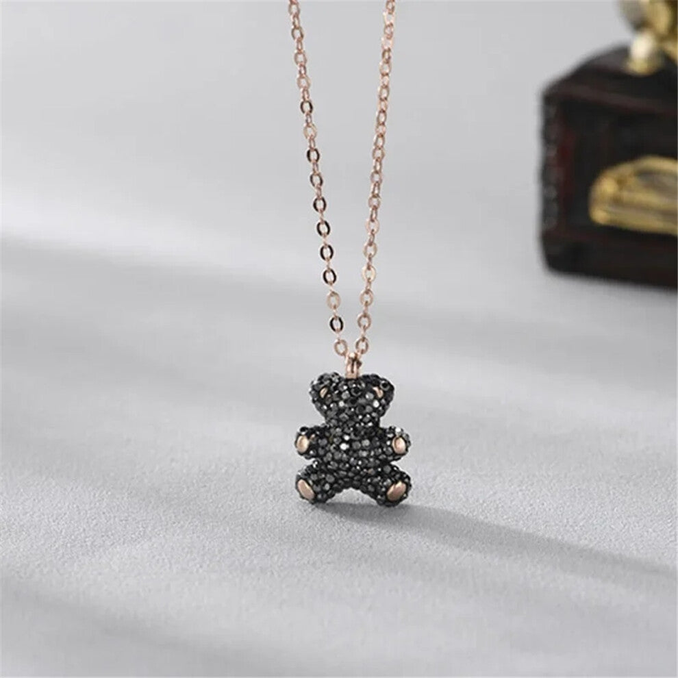 (N-7) Original 2025 Trendy Fine Jewelry Set for Women Charms Little Bear Necklace Earring Bracelet Party Accessories Romantic Gifts