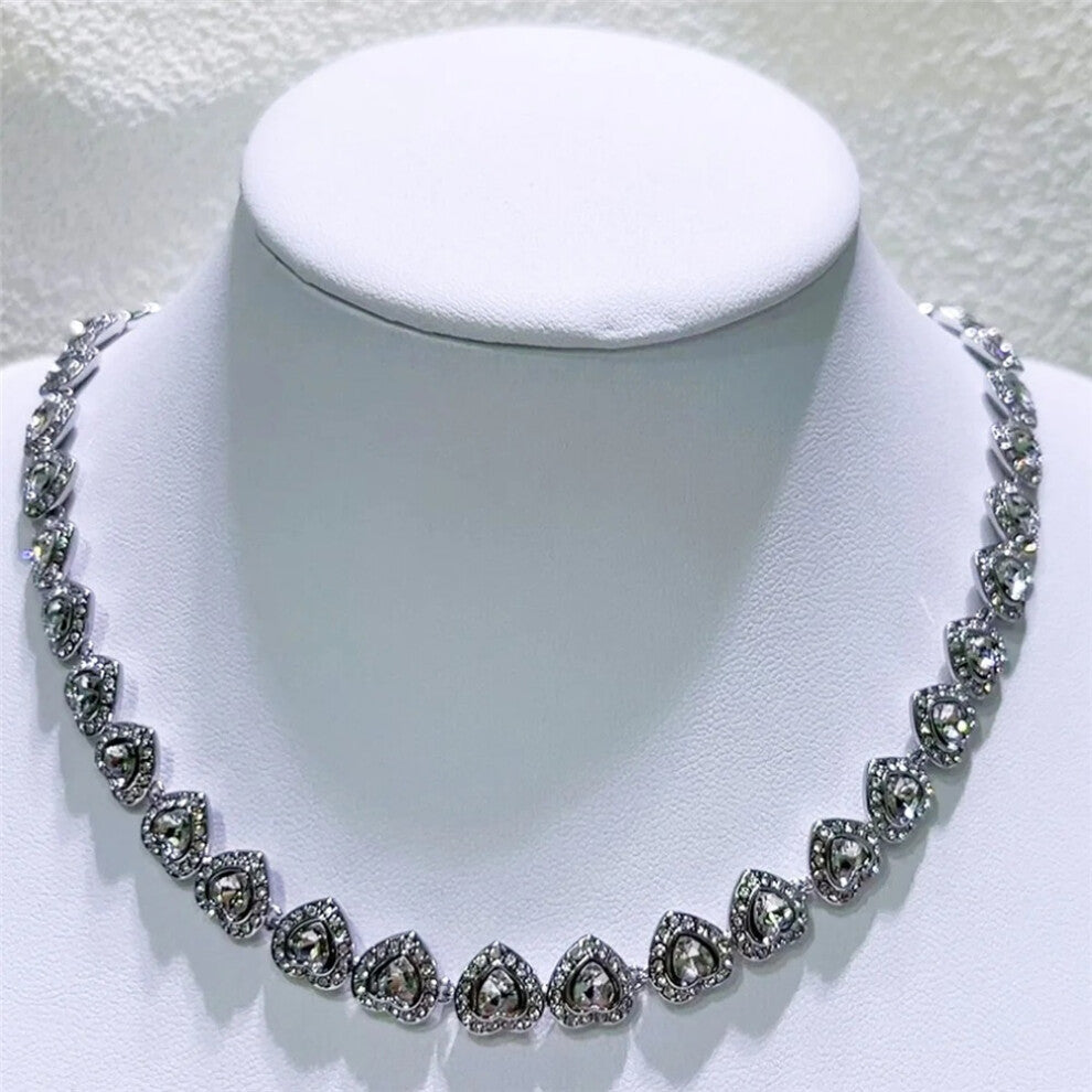 (Yellow) Original 2025 New High Quality Fine Jewelry Set Charms Love Heart Necklace Earring Bracelet for Women Jewelry Free Shipping