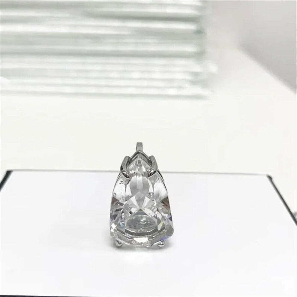 (Single) Original 2025 Trendy White Crystal Fine Jewelry Set for Women Water Drop Necklace Earring Bracelet Party Accessories Jewelry