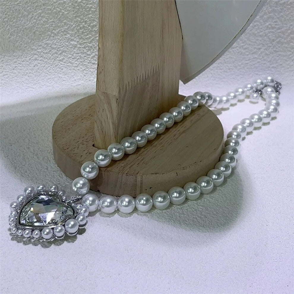 (N-1) Original 2025 Heart Necklace New High Quality Fine Jewelry Set Charms Love Pearl Necklace for Women Jewelry Romantic Jewelry