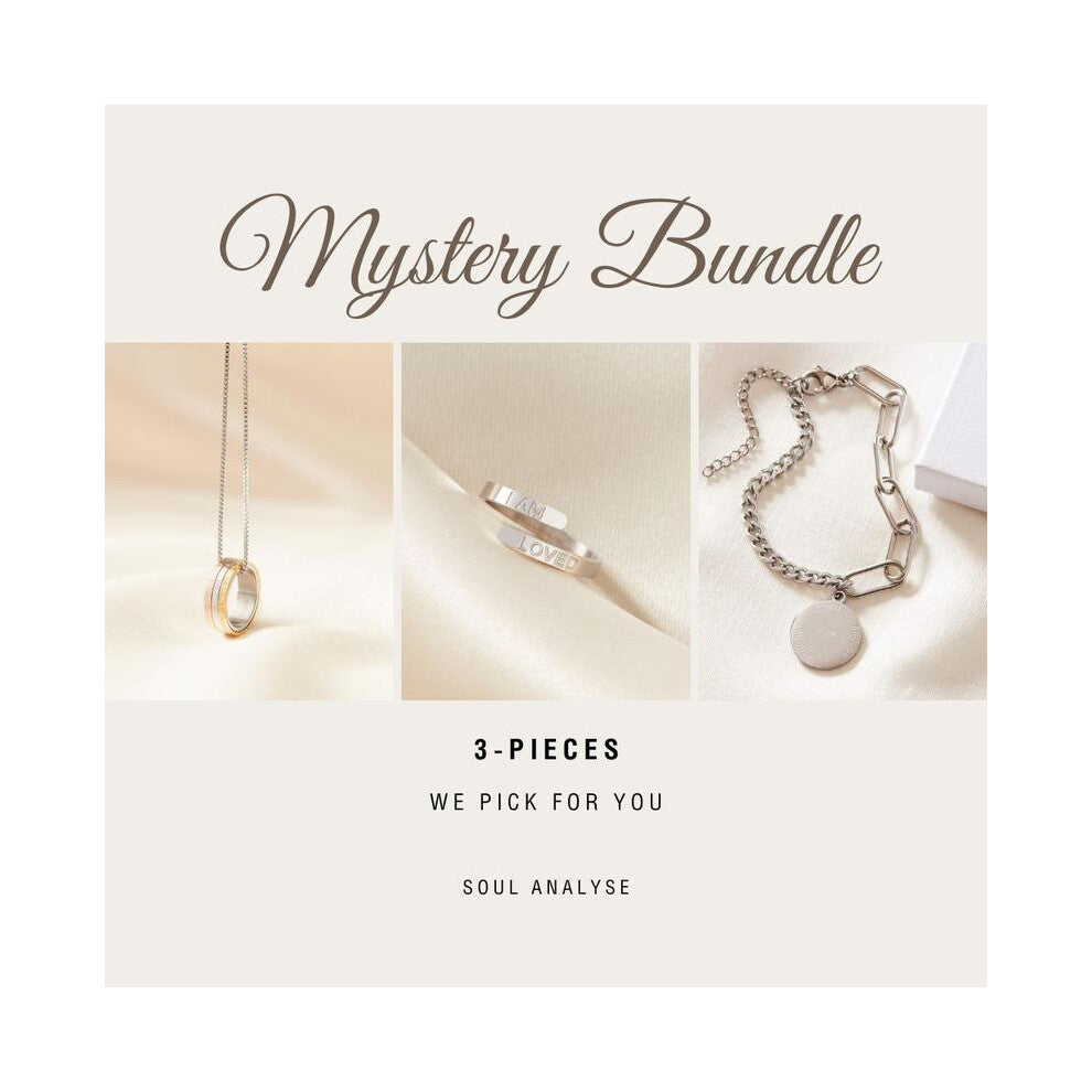 (Default) Three Piece Affirmation Jewellery Bundle Box - necklace, ring, bracelet