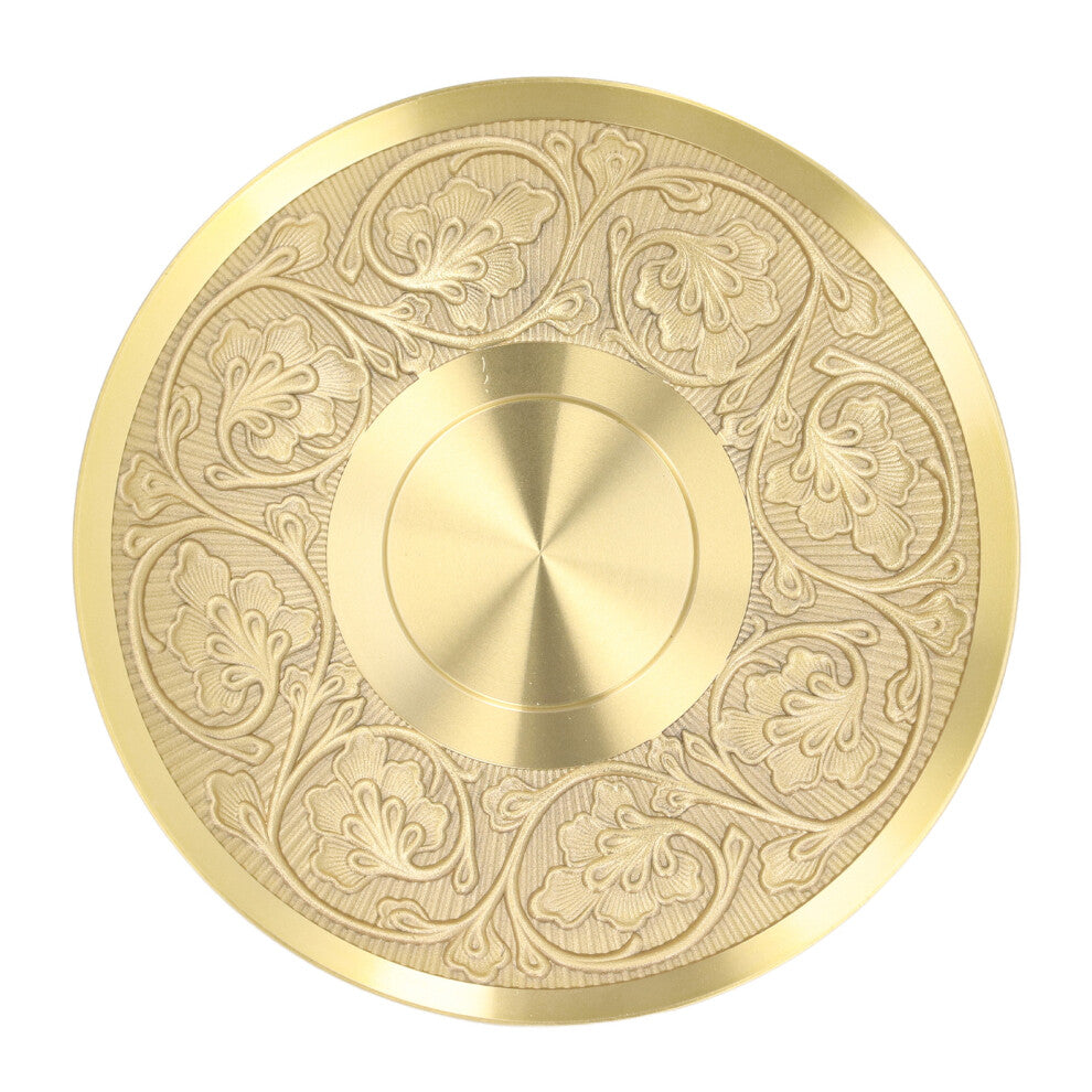 Brass Metal Saucer Plate for Decor, Elegant Gold Finish
