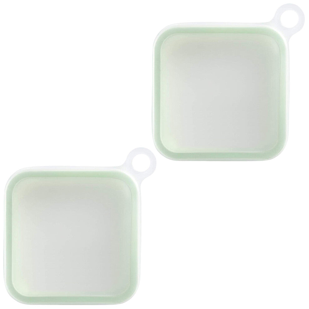 2Pcs Meal Container with Lid Bentos Lunch Storage Box for Office