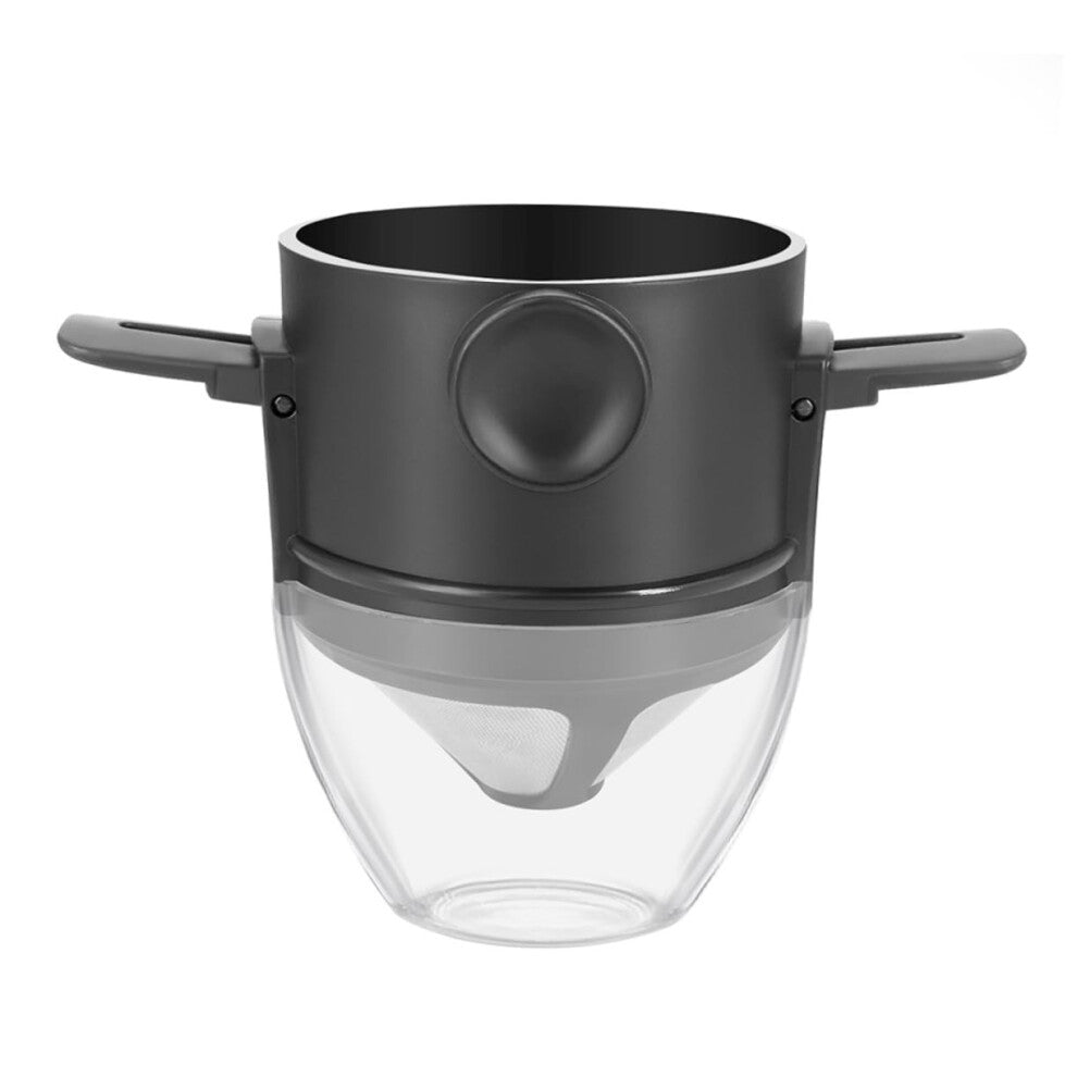 Fine Mesh Metal Coffee Drip Filter Cup for Manual Brewing, Food-Grade Safe Design for Home, Office, Travel, and Camping
