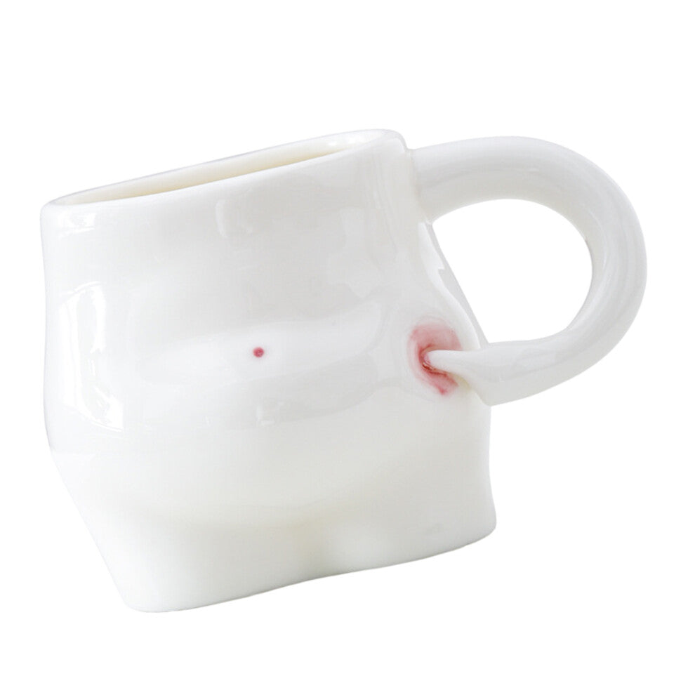 Squeeze Belly Porcelain Cup for Fitness Enthusiasts Elegant