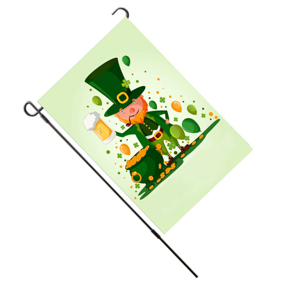 St Patrick's Day Garden Flag 45x30cm Durable 100D Polyester Outdoor Decor