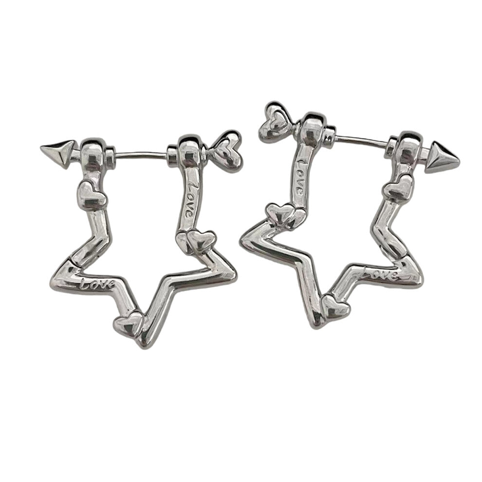Unique Studs Earrings Alloy Texture Fashion Ear Studs Suitable