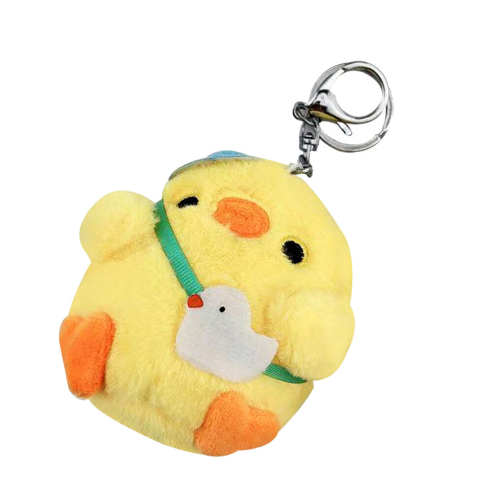 Soft and Fluffy Plush Chick Keychain - Ideal Backpack Accessory