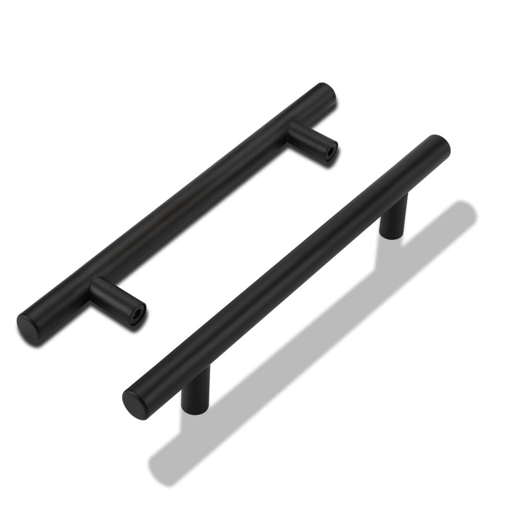 LONTAN 15 Pack Black Kitchen Handles 128mm Black Cupboard Handles Kitchen