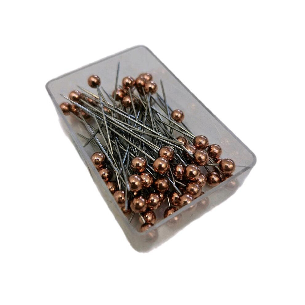 (Rose Gold) Hijab Pins Crystal Pins Thin Pins Round Head Pins accessories
