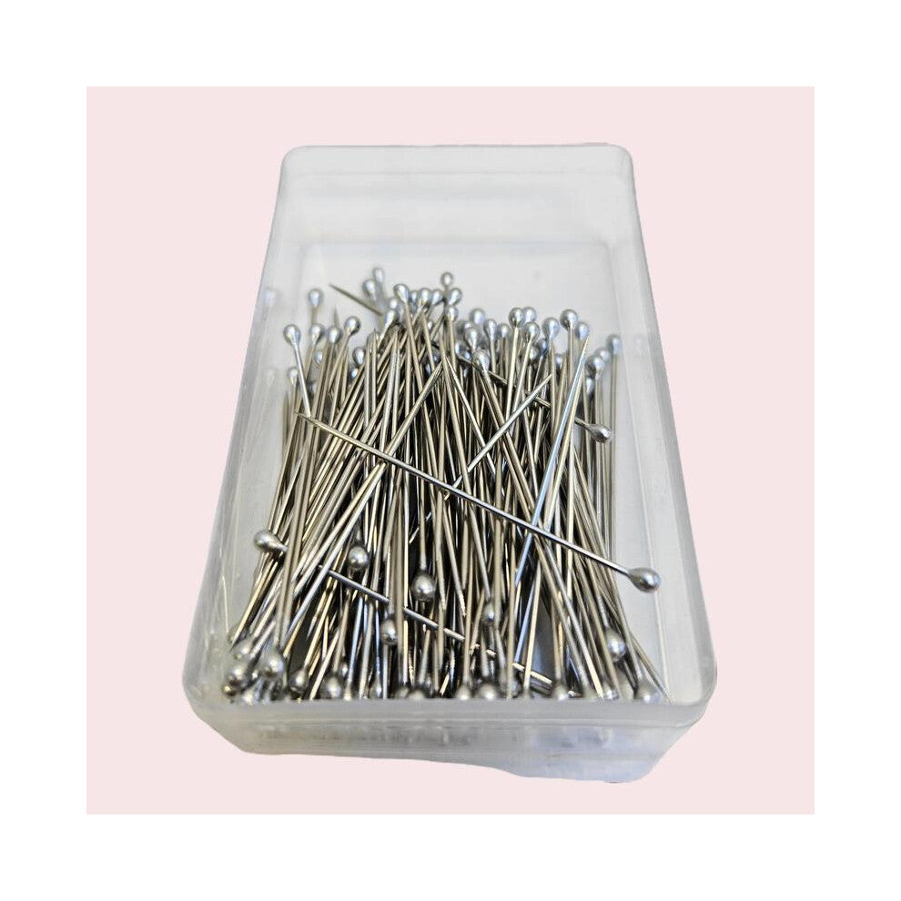 (Thin Pins 1.5in 100PCS) Hijab Pins Crystal Pins Thin Pins Round Head Pins accessories