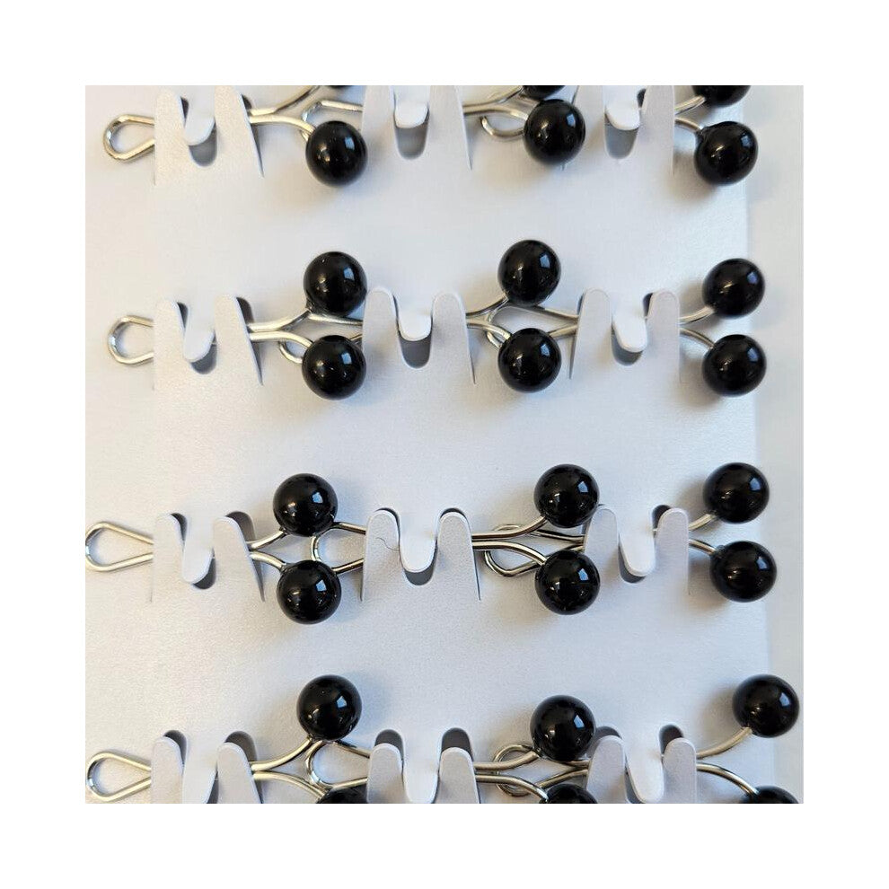 (Black) Hijab grip pins Hijab sliders Chiffon Silk Jersey snag free pins pack of 12 accessories