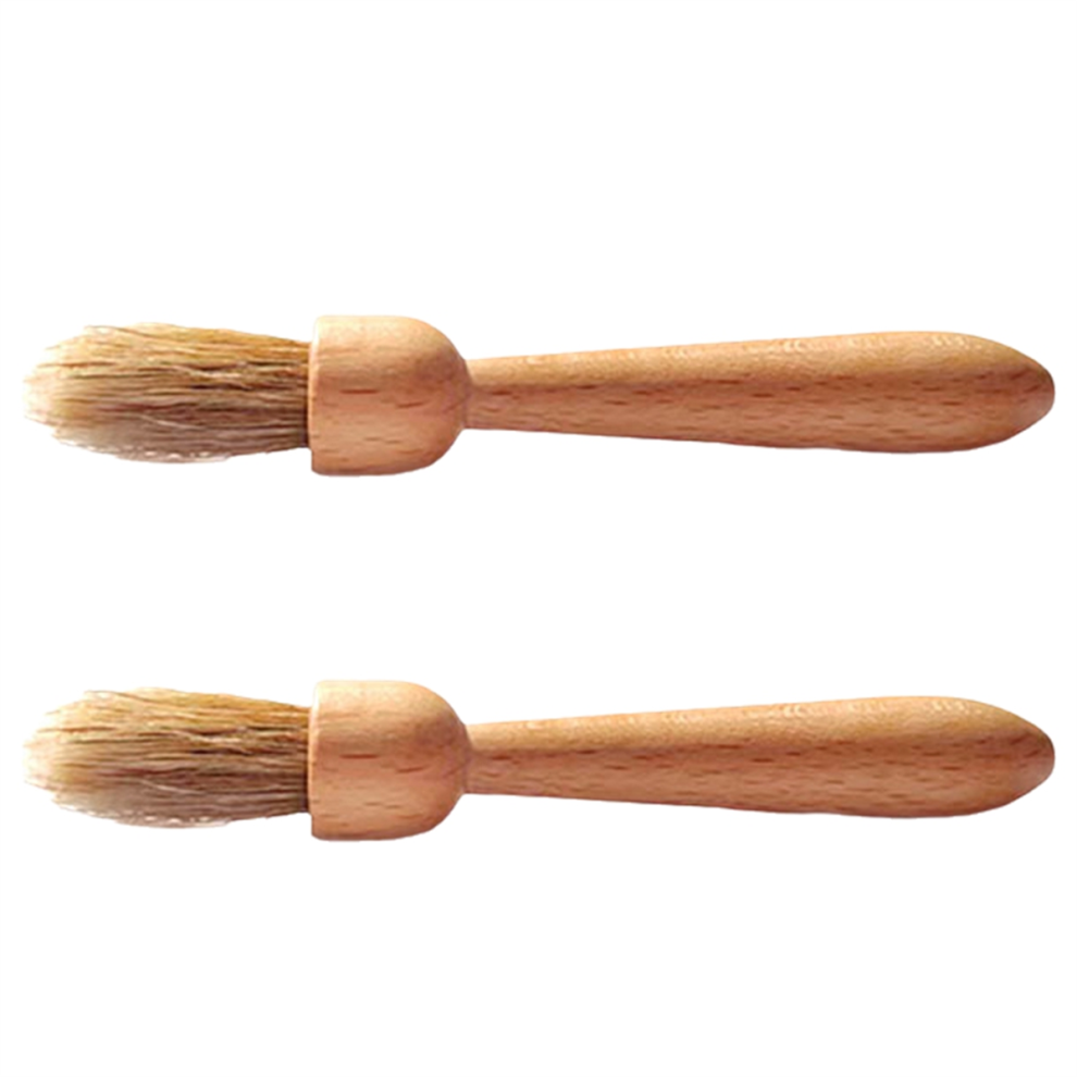 Coffee Grinder Brush Coffee Maker Cleaning Brush Bamboo Wooden A