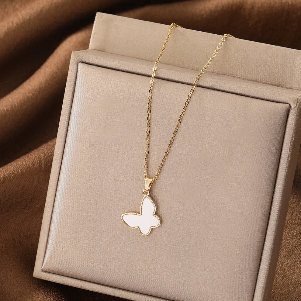 (Style 5) Elegant necklace, women's micro-inlaid zircon swan pendant necklace, niche design, light luxury style collarbone chain