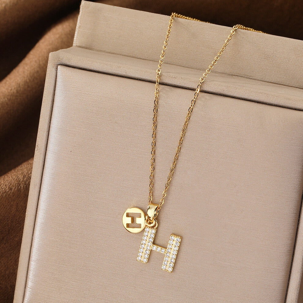 (Style 9) Elegant necklace, women's micro-inlaid zircon swan pendant necklace, niche design, light luxury style collarbone chain