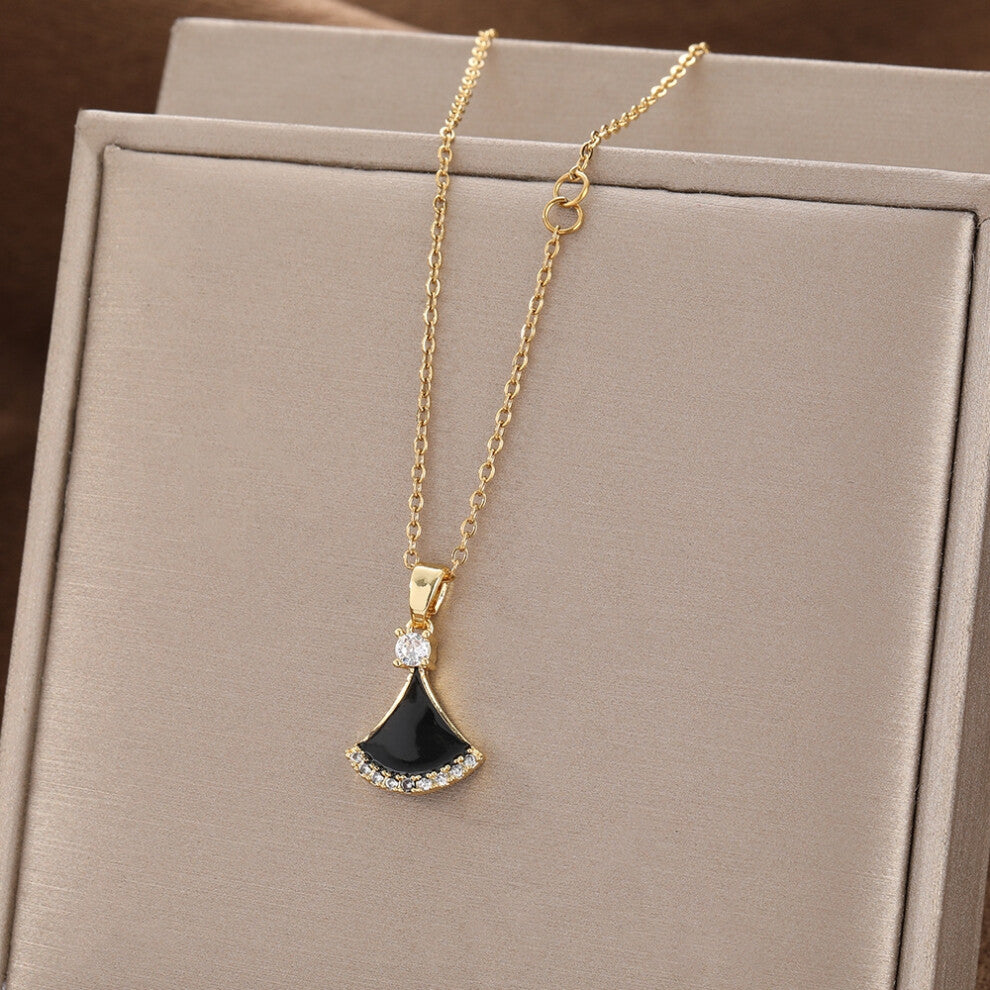 (Style 16) Elegant necklace, women's micro-inlaid zircon swan pendant necklace, niche design, light luxury style collarbone chain