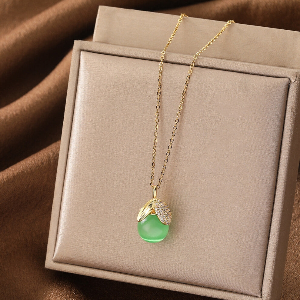 (Style 24) Elegant necklace, women's micro-inlaid zircon swan pendant necklace, niche design, light luxury style collarbone chain