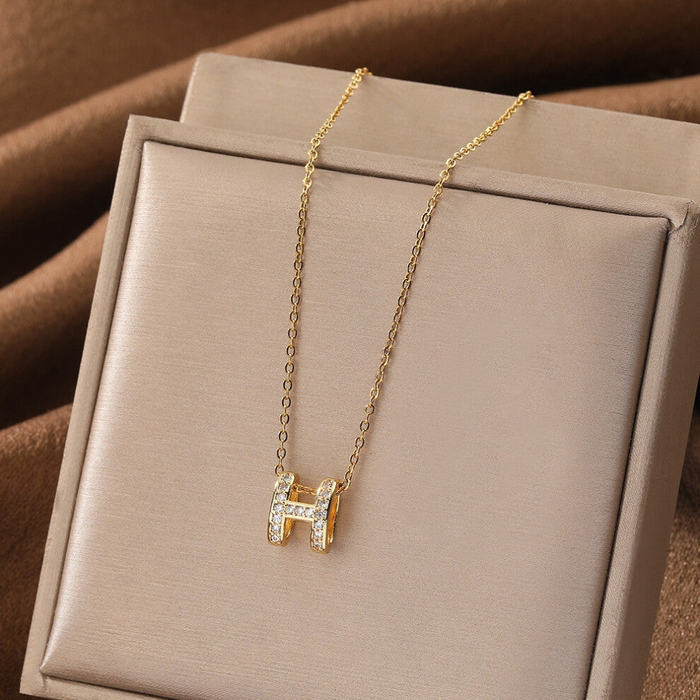 (Style 25) Elegant necklace, women's micro-inlaid zircon swan pendant necklace, niche design, light luxury style collarbone chain