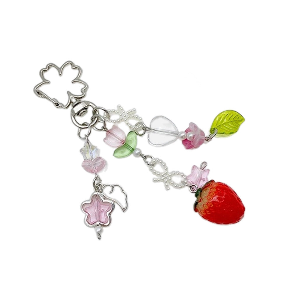 Backpack Pendant Strawberry Keyring Ornament Perfect Gift for