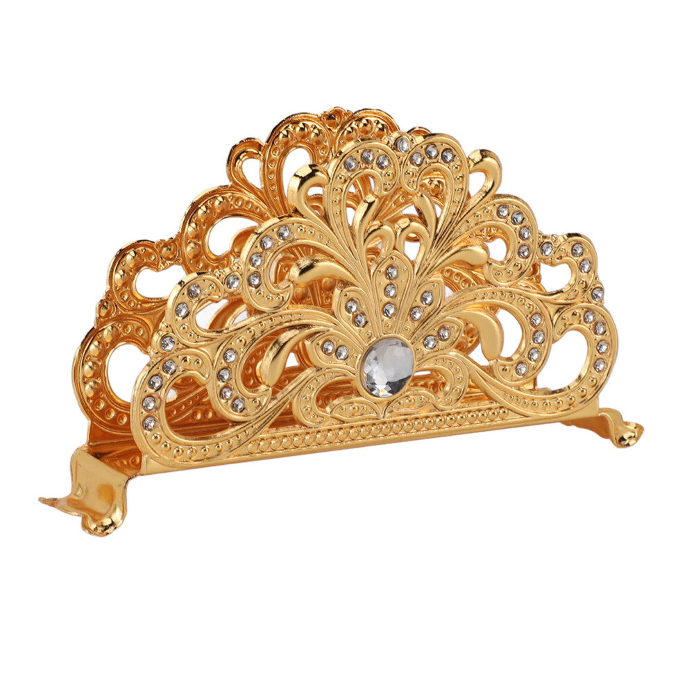 Zinc Alloy Gold Napkin Holder European Style for Kitchen & Dinner Table