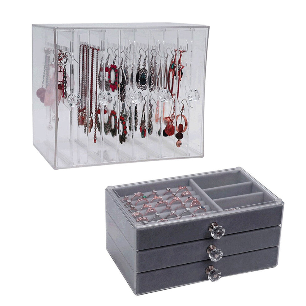 Multi Tiers Jewelry Presentation Case Bracelets-Necklaces