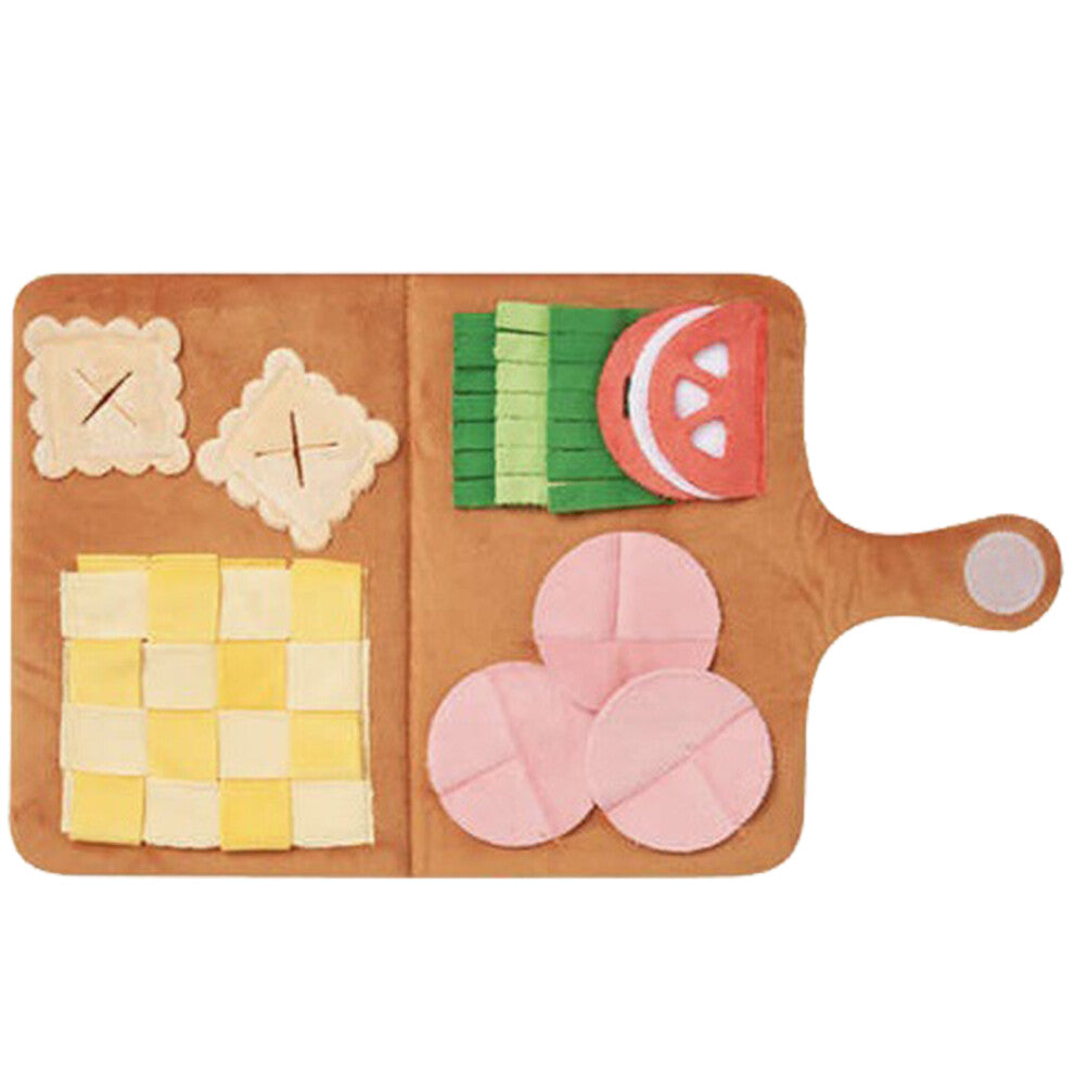 Chewable Plush Toy Book for Pet Dogs Snuffle Puzzle Squeaky Toy