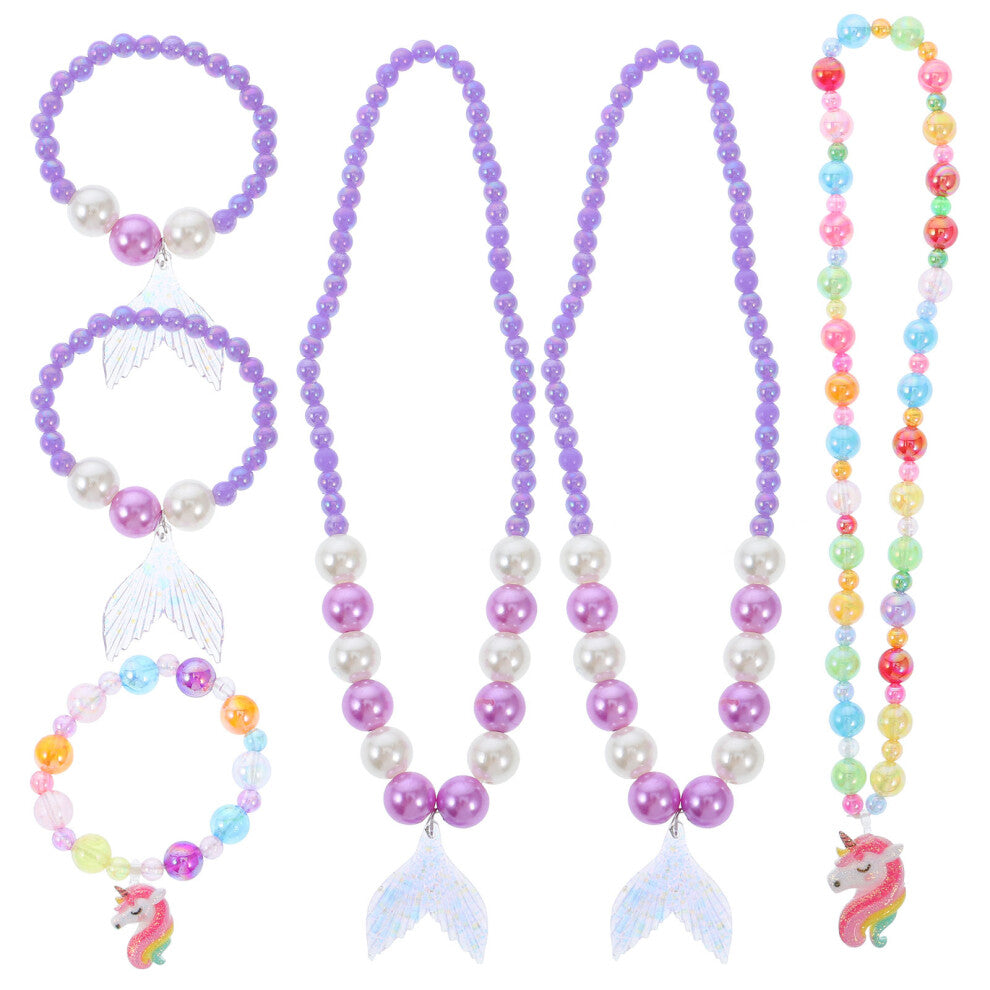 3 Sets Girl Jewelry Girls Accessories Kids Jewellery Childrens For