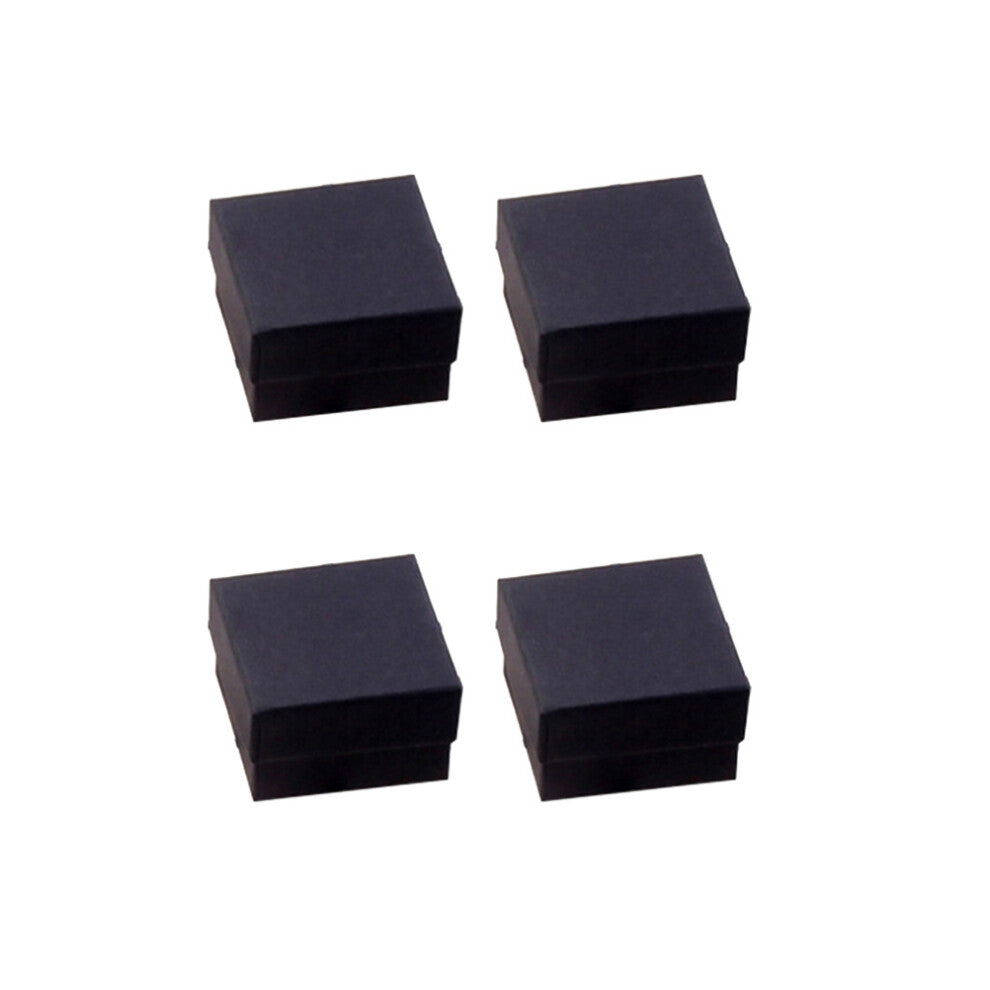 24 Pcs Boxes Jewellery Storage Black Kraft Paper Container
