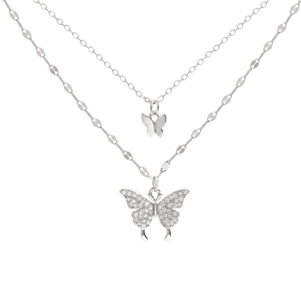 Butterfly Necklace Choker Jewellery For Women Layering Necklaces