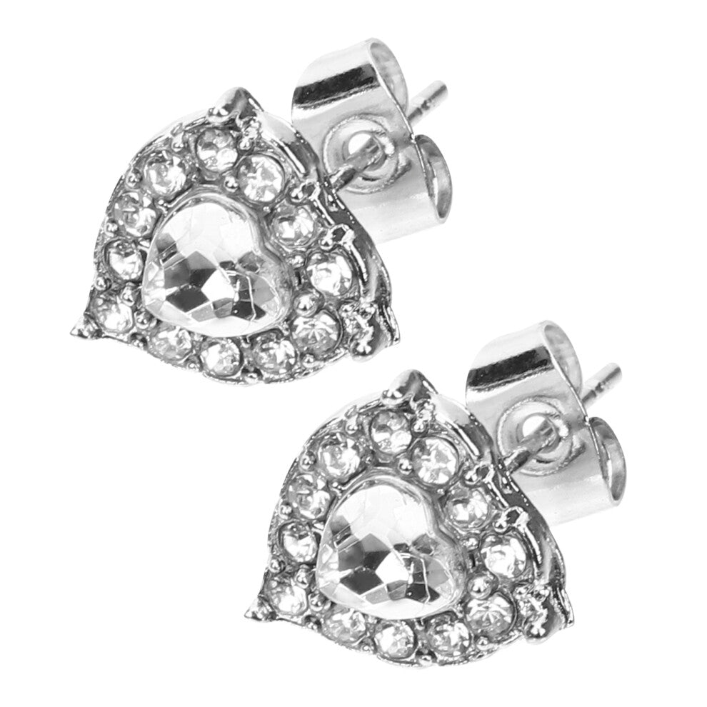 1 Pair Heart Drop Earrings Studs Earrings Women Daily Wear