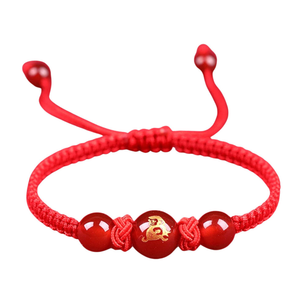 Chinese Snake Red String Bracelets Adjustable Luck Charm-monkey