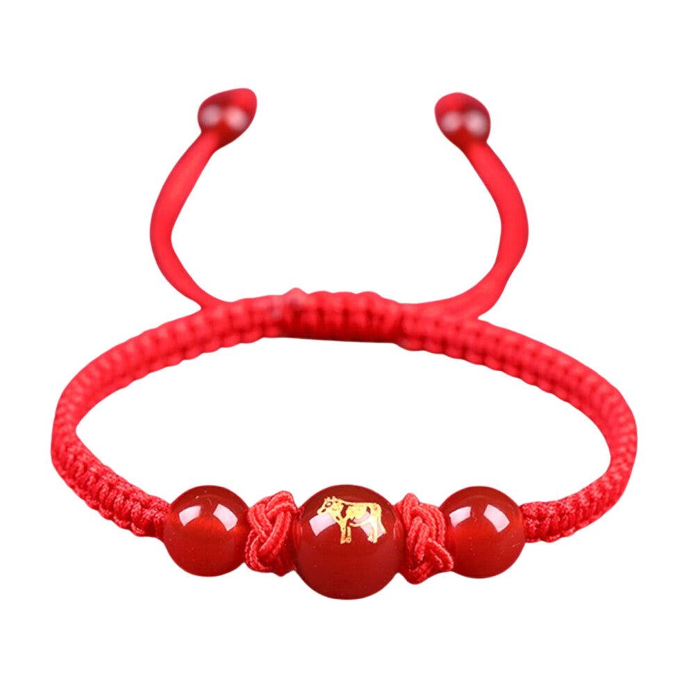 Chinese Snake Red String Bracelets Adjustable Luck Charm-ox