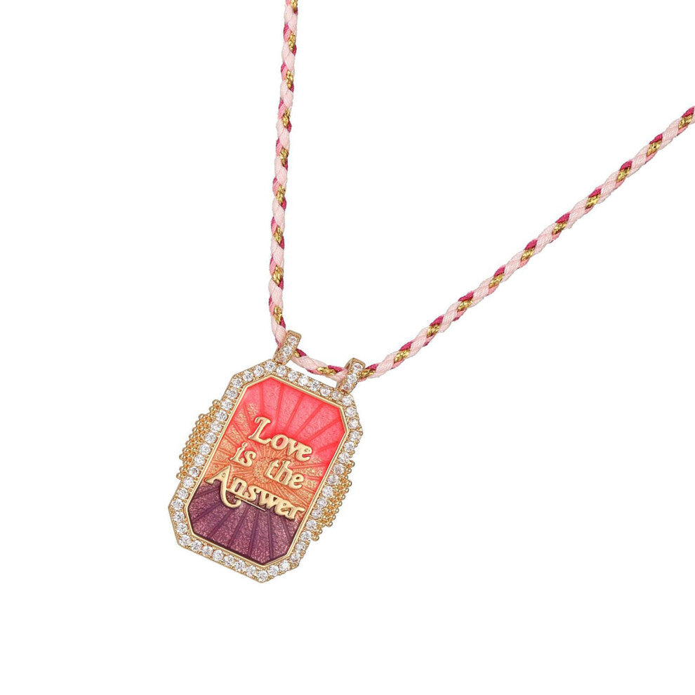 Unique Cotton Rope Necklace With Pepper Devil Eye Charm-like