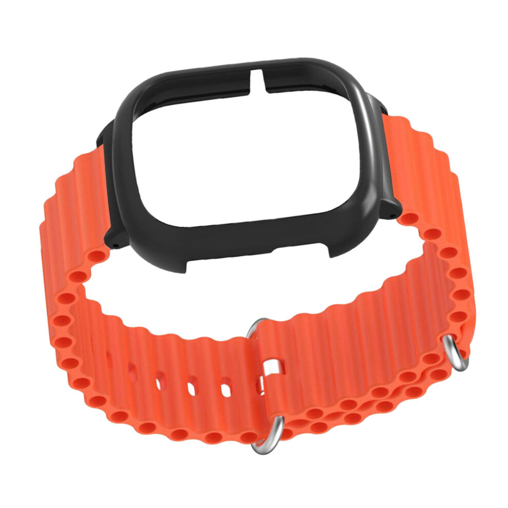 Orange PC & Silicone Smart Watch Case with Screen Protector for Honor 4