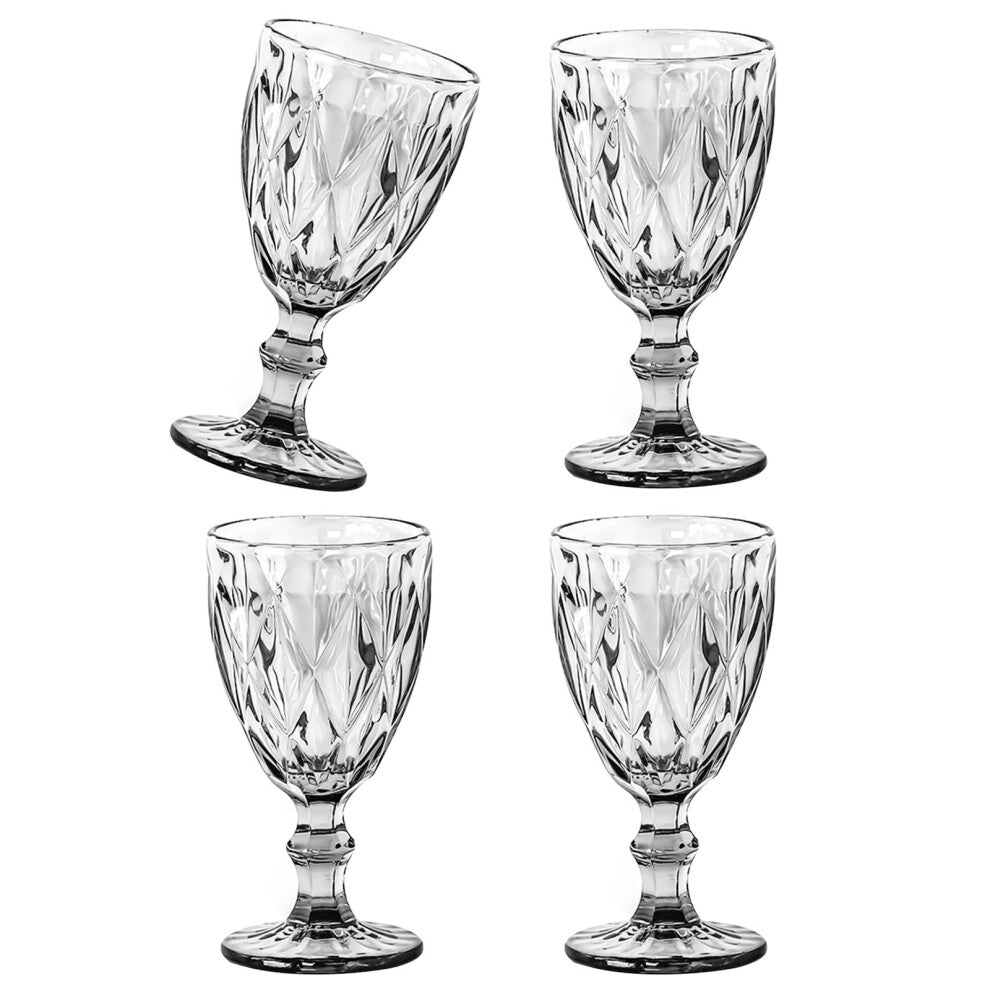 Set of 4 Water Glasses Juice Drinking Cups Glassware for-Type E