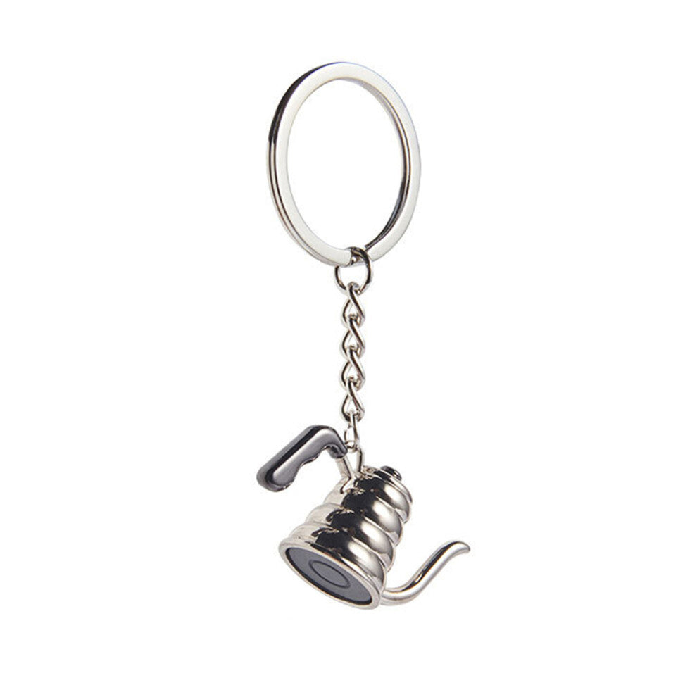 Coffee Accessories Keychain Metal Keyring Bag-Yunduo Pot