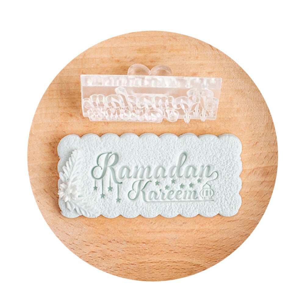 Acrylic Eid Mubarak Fondant Cookie Stamp Heat-Section B