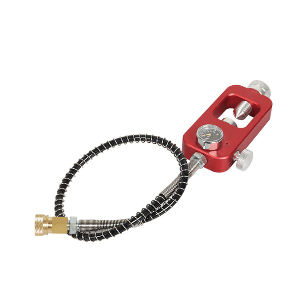 Diving Refill Adapter Aluminum Alloy Diving Oxygen-Red psi dial