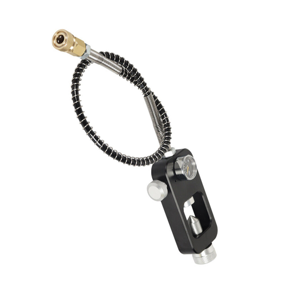 Diving Oxygen Cylinder Refill Adapter Scubas-Black psi dial