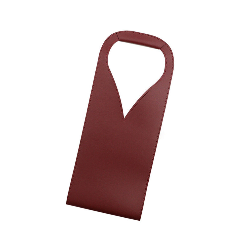 Versatility Wine Bag PU Leather Wine Cover Wine Bag-Burgundy