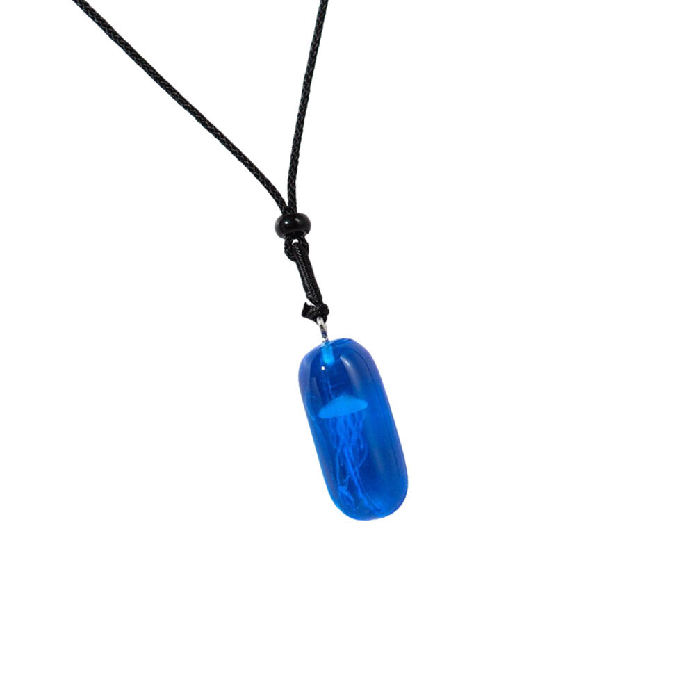 Trendy Jellyfish Necklace With Subtle Suitable for Special-Blue