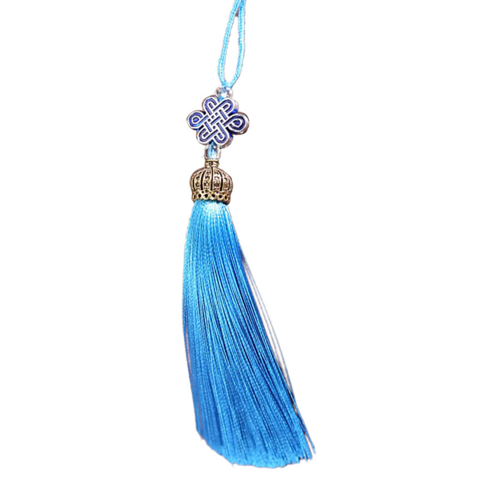 Elegant Tassels Bag Decorations Suitable for Home-Sky Blue