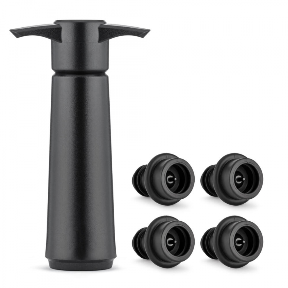 Black Friday Wine Vacuum Stoppers with Wine Pump Universal Wine Preserver Reusable Bottle Sealer Wine Pump Wine Accessories