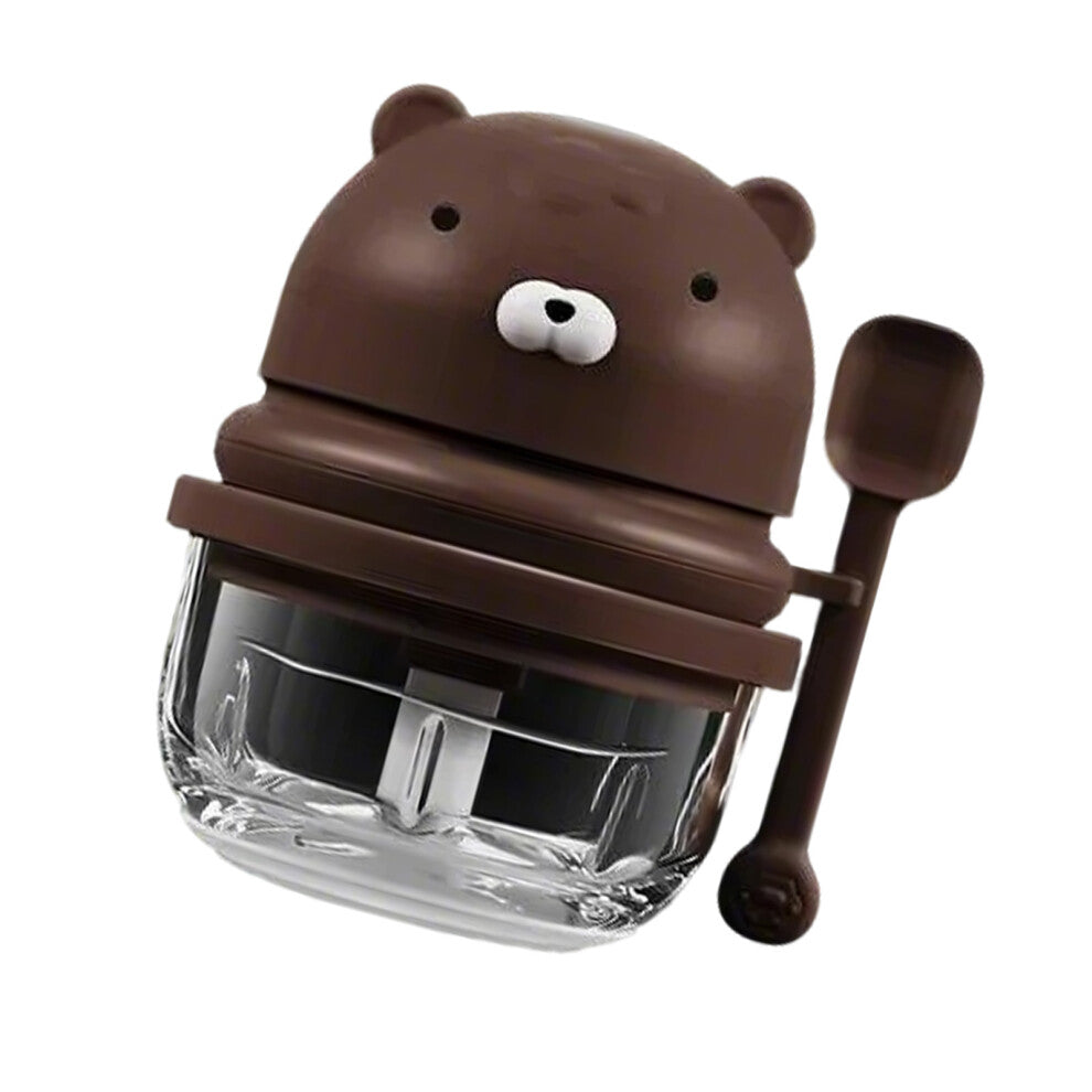 Portable Wireless 2 Blade Electric Garlic Chopper Kitchen-brown