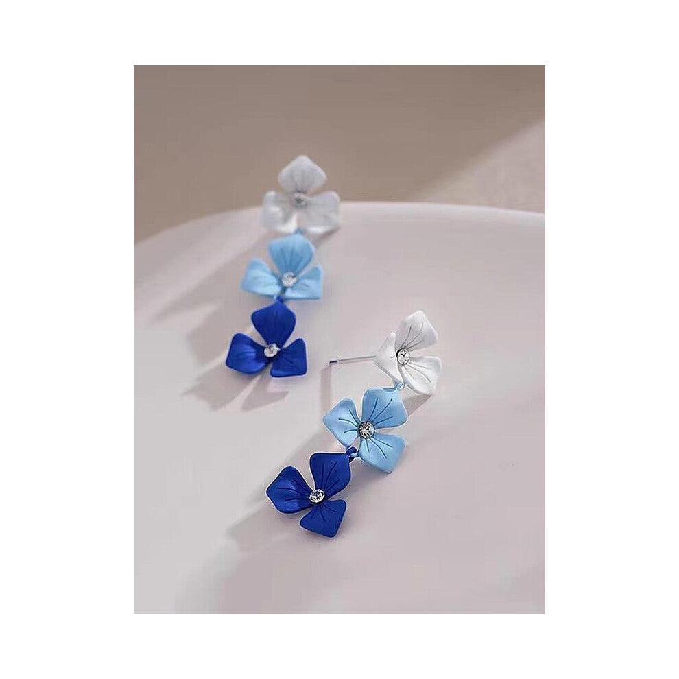 (Lilac, one size fits all) Fashionable Flower Design Dangle Earrings, Cute Earrings for Women, Daily Clothing Decor, Trendy All-match & Exquisite Jewe