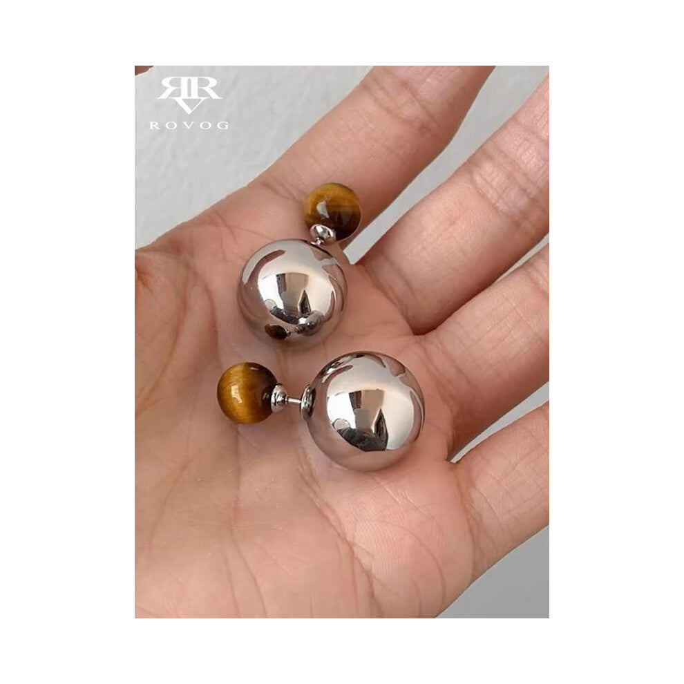 (Silver, one size fits all) This pair of elegant, distinctive, fashionable and unique ear studs is suitable for women to wear during daily commutes