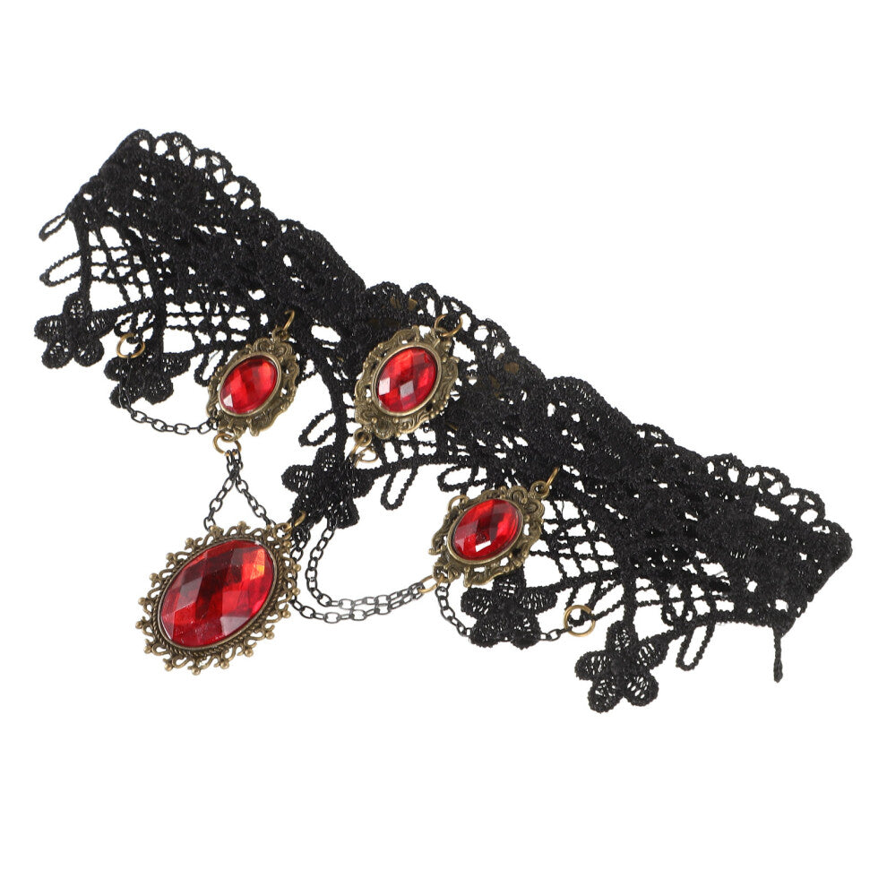 2 pcs lace choker necklace for women vintage halloween cosplay